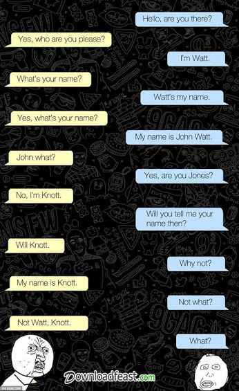 Confusing funny text.