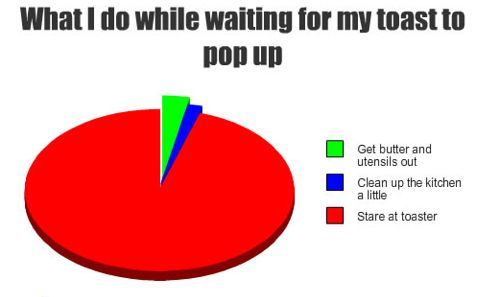 What I Do Waiting For My Toast To Pop Up