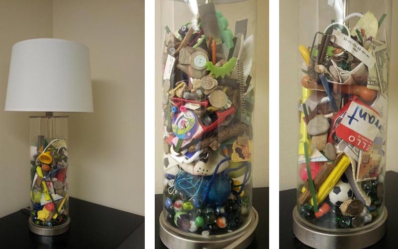 Mom Fills Lamp With Everything Found In Sons Pockets 