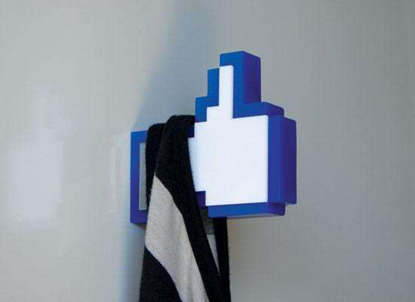 Facebook Like Button Coat Hanger