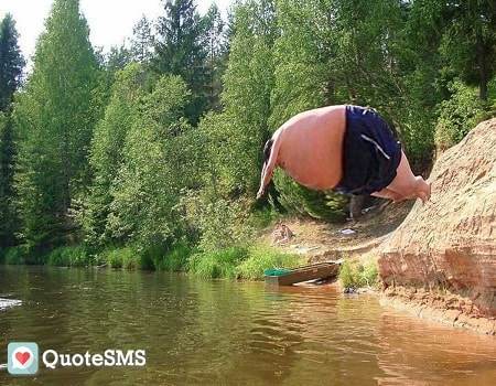 I am in water up..hahahah