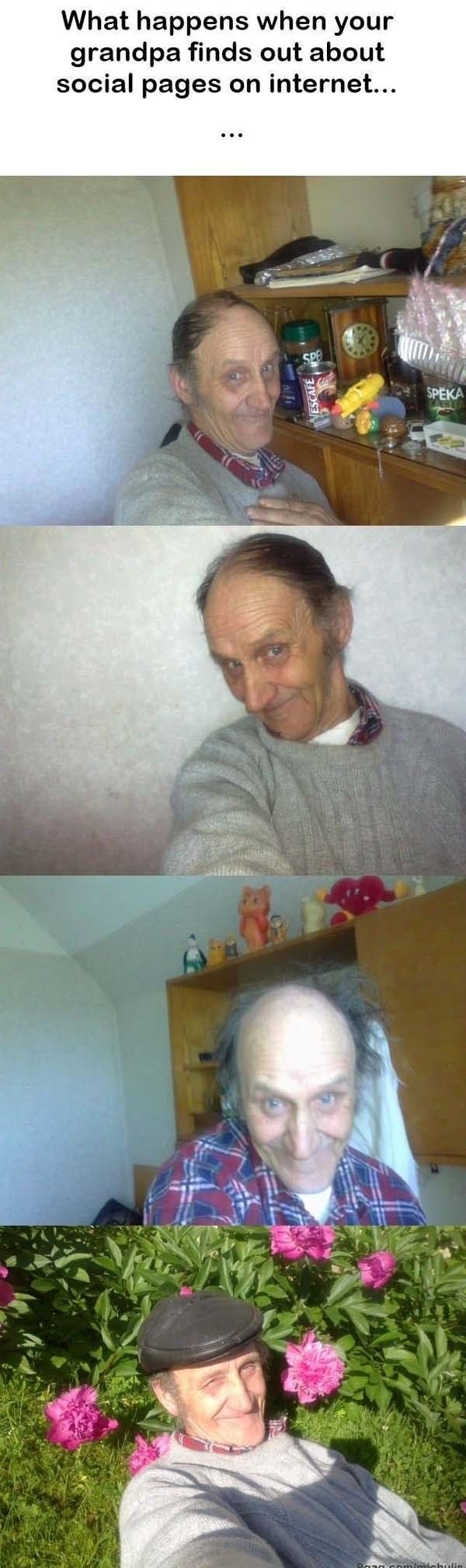 When Your Grandpa Finds Out About Facebook