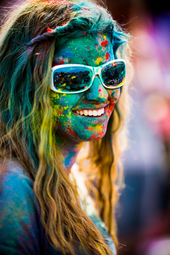 Funny Girls With Colorful Face