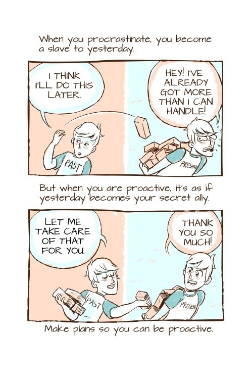 Make Plans So You Can Be Proactive