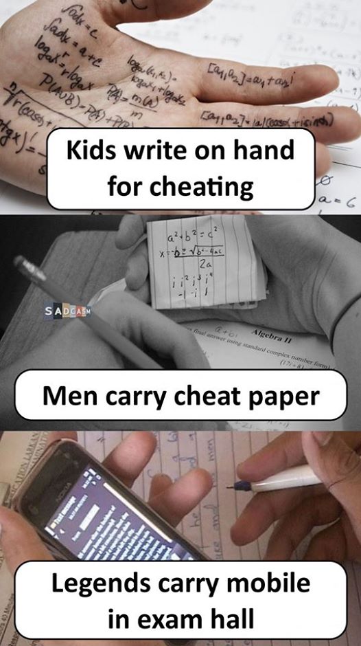 Cheating in Exam