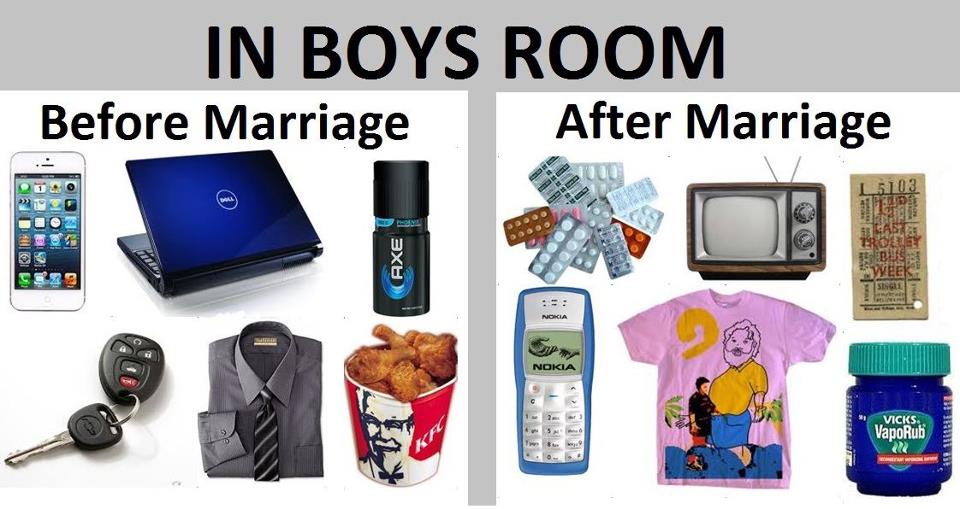 In Boys Room Before Marriage Vs After Marriage