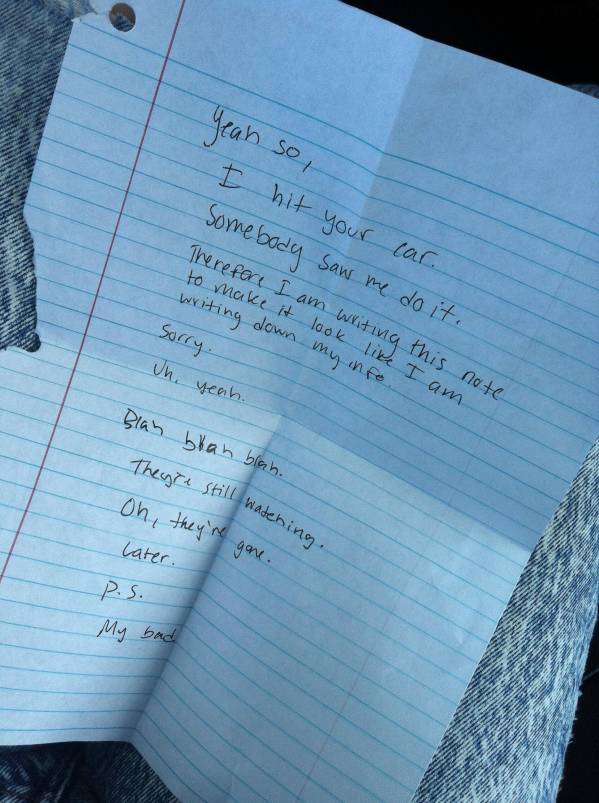 Yeah So, I Hit Your Car