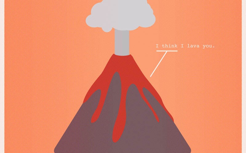 I Think I Lava You Nerdy Love Poster