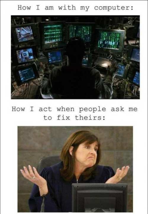 How I Act When People Ask Me To Theirs