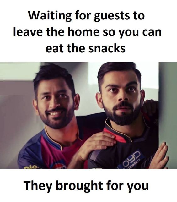 Funny image of ms dhoni and virat kohali