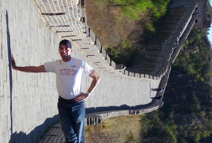Standing On The Great Wall Of China