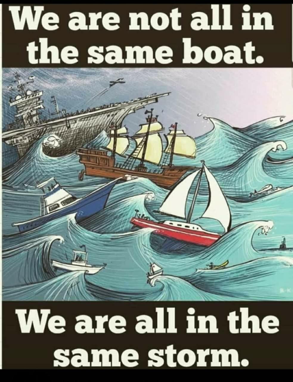 we all are not in the same boat