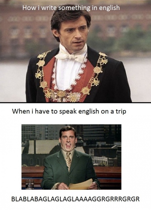 When I Have To Speak English On A Trip