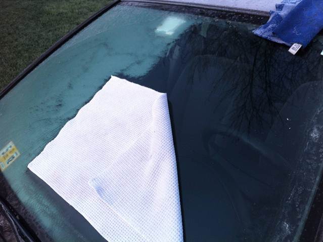 Use A Microfiber Cloth To Prevent Frost
