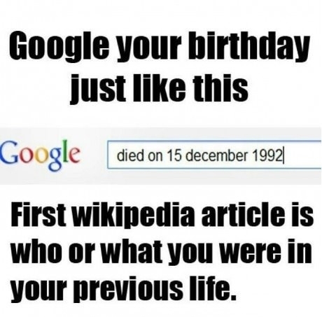 Google Your Birth Date
