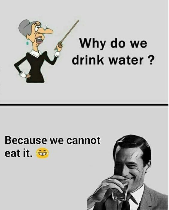 Why do we drink water?