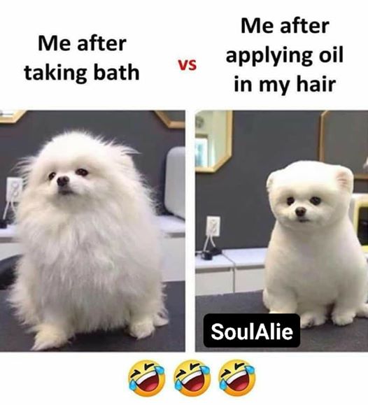 Taking Bath Vs after Oil in Hair