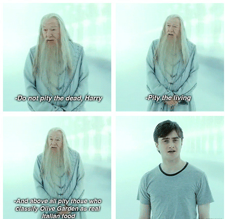 Dumbledore Is An Old Spaghetti Factory Kind Of Guy