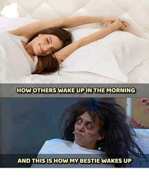 Bestie wakeup in the Morning