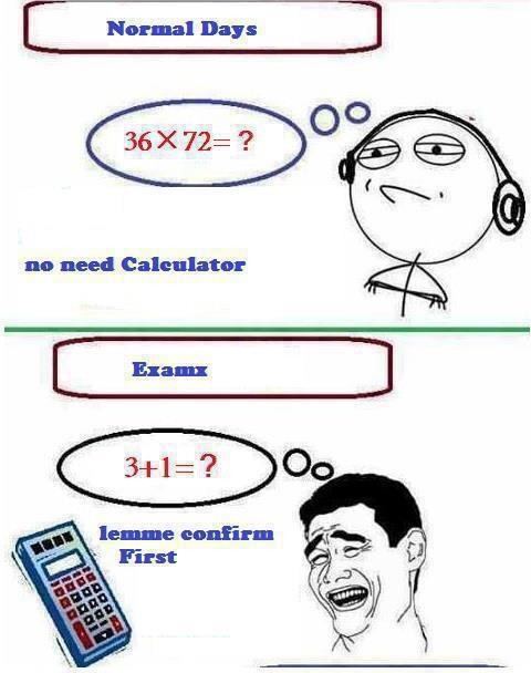 Normal Days Vs Exams Days