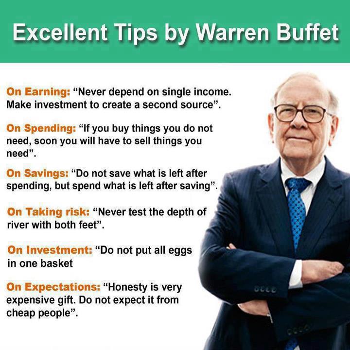 Excellent Tips By Warren Buffet
