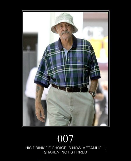 007 His Drink Of Choice Is Now Metamucil