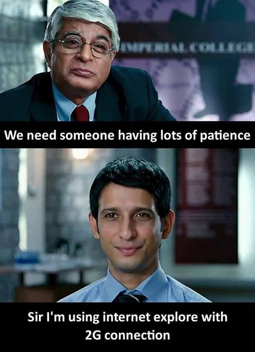 Internet Explorer with 2G Speed