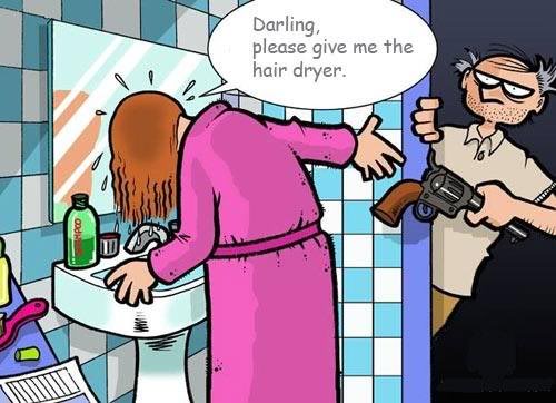 Please Give Me The Hair Dryer