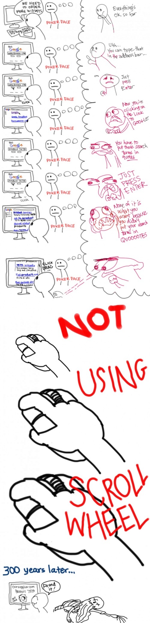 Not Using Scroll Wheel