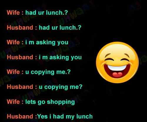 Funny conversation between couple