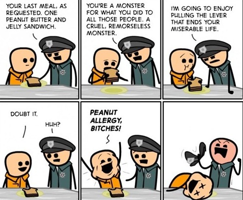 For Once In My Life  I Was Thankful To Peanut Allergy