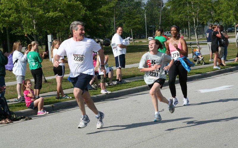Dad Running Faster Than Kid