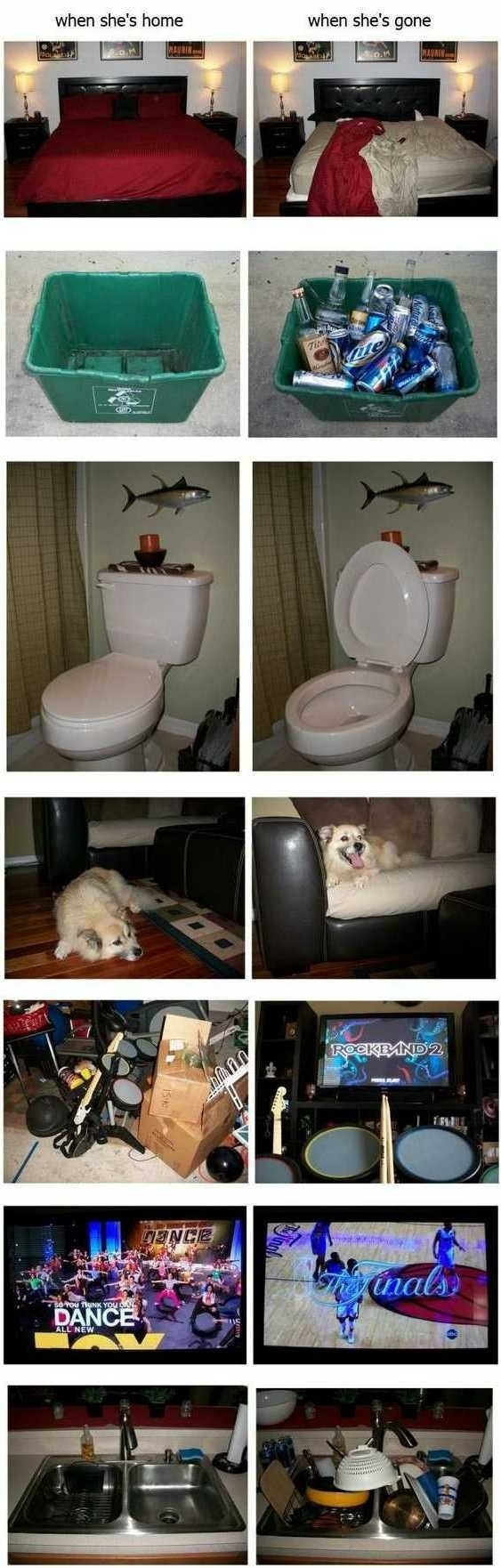 While My Girlfriend Was Away