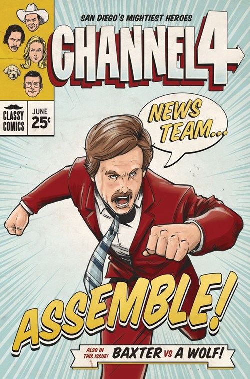 The Channel 4 Action News Team As Superheroes