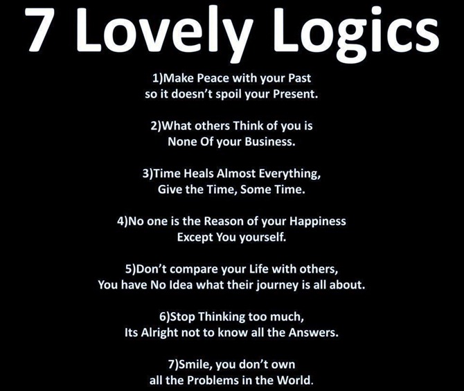 7 Lovely Logics About Life