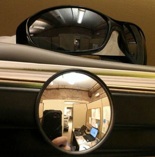 Use Sunglasses Or A Small Convex Mirror 