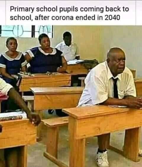 Primary pupil come back to school after corona 2040
