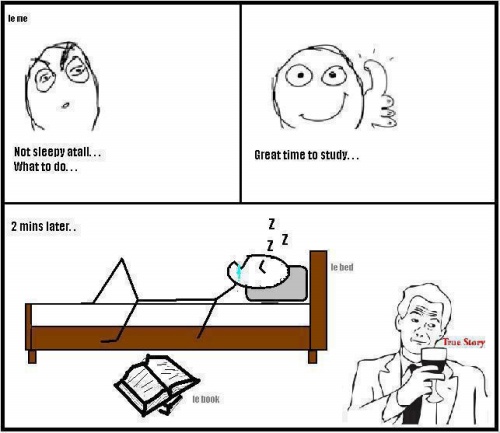 When I\'m Not Sleepy At All I study