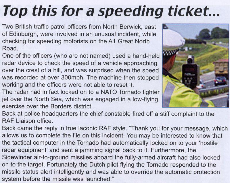 Top This For A Speeding Ticket