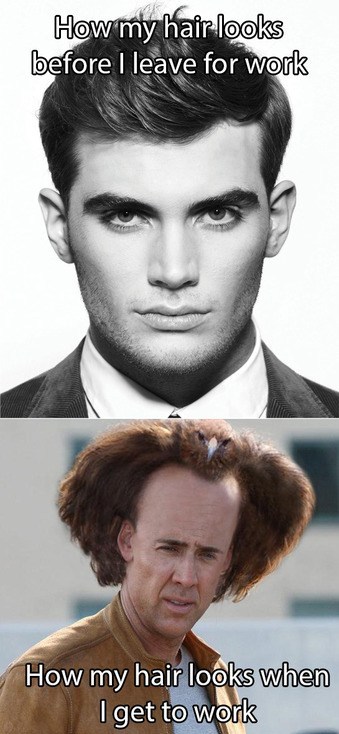How My Hair Looks Before Leave For Work