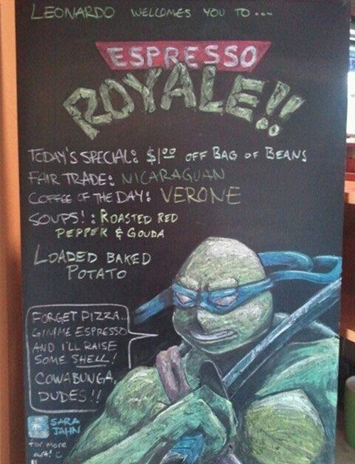 Leonardo Welcomes You To Espresso Royale!