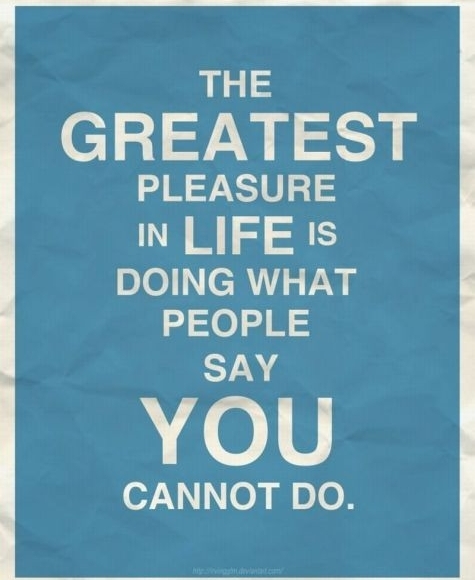 The Greatest Pleasure In Life