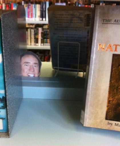 Nicolas Cage Is Watching You Read