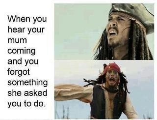 When You Hear Your Mum Coming 