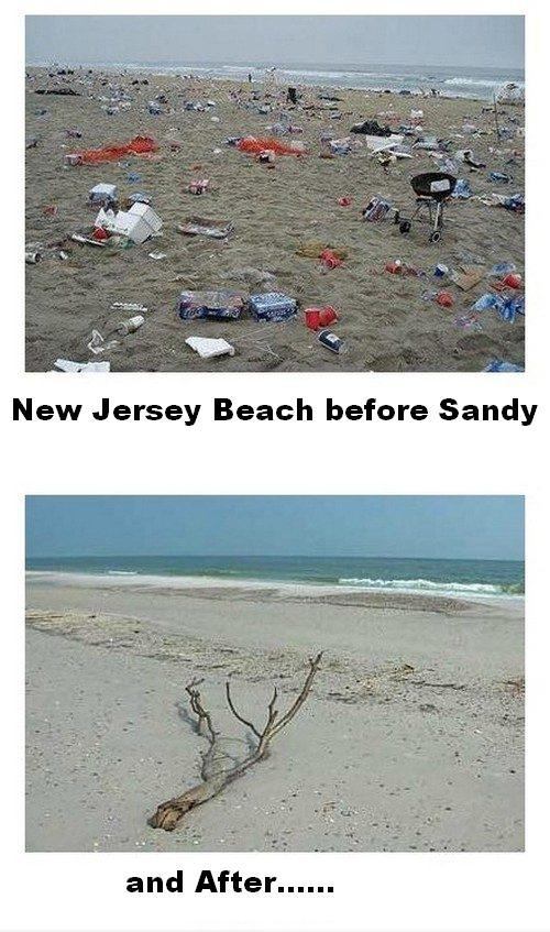 New Jersey Beach Before & After Hurricane Sandy