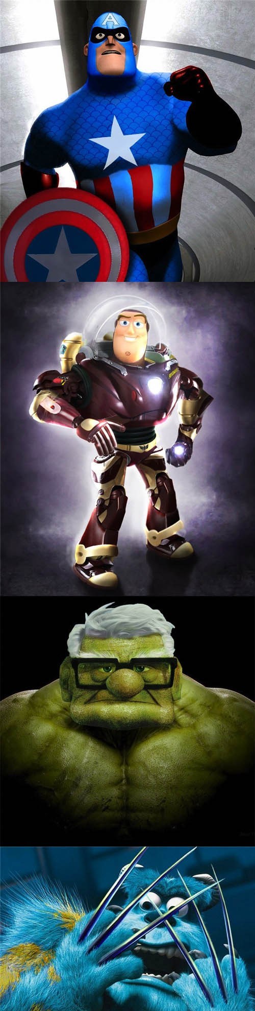 The Marvel Superhero Disney Hybrids