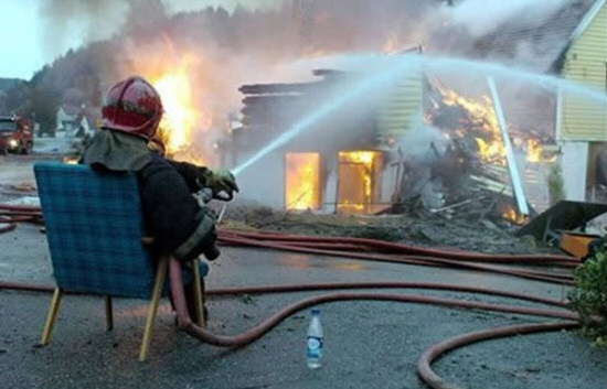 He Knows How To Fire A Fire And Relax At The Same