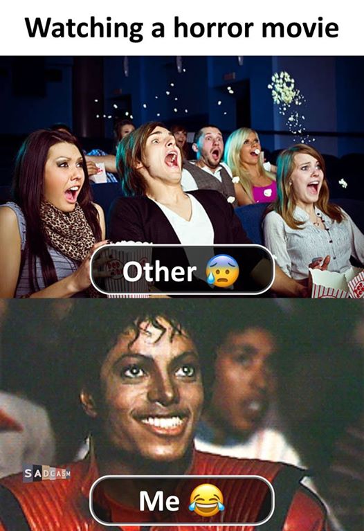 Watching a Horron Movie