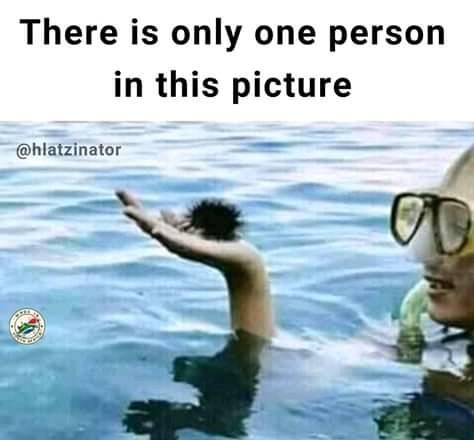 There is only one person in the picture