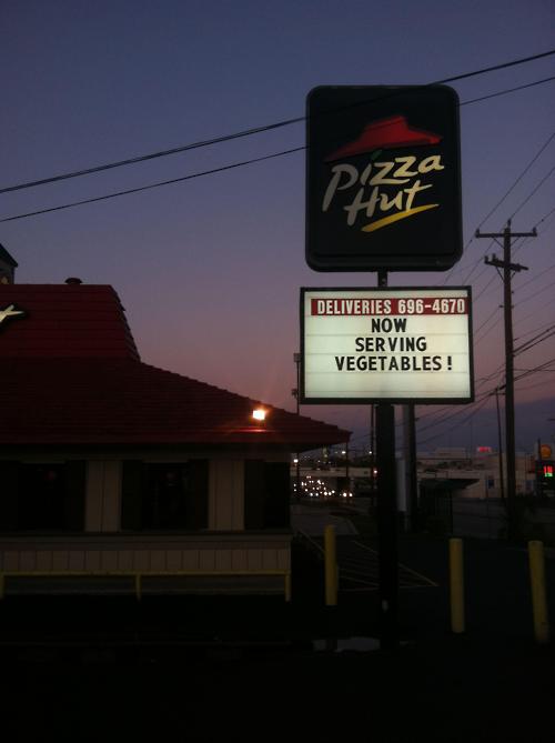 Pizza Hut Now Serving